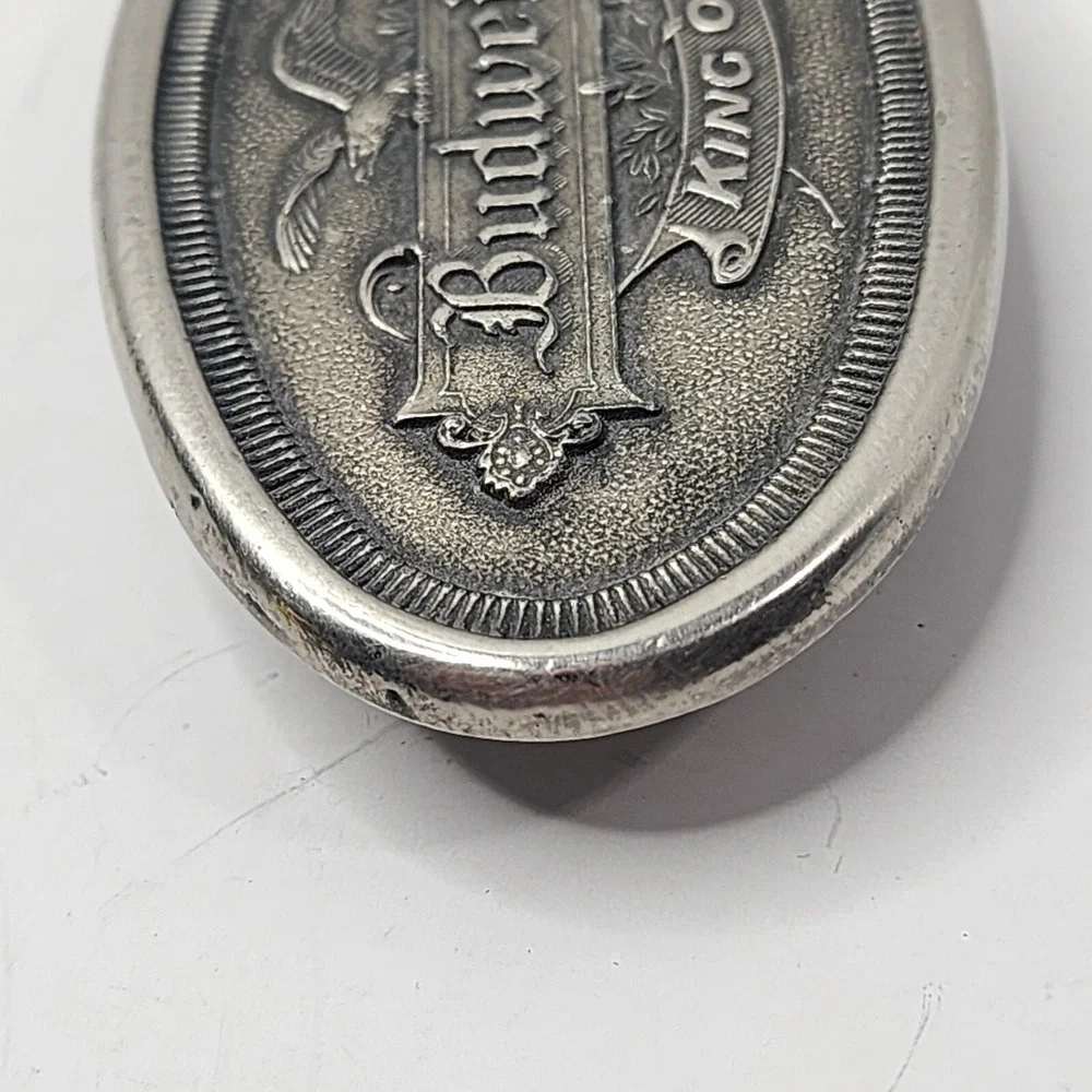 Budweiser King Of Beers Promo Belt Buckle - Vintage 1977 Koleaco Dallas